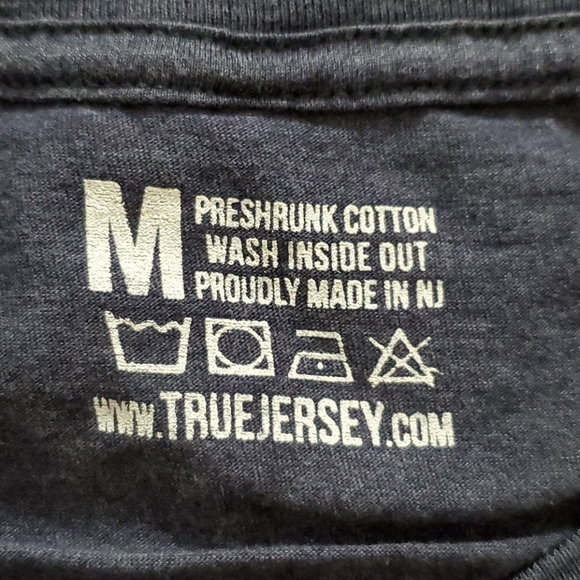 TRUE JERSEY Blue Ribbon New Jersey short sleeve graphic tee Med. Garden State NJ - Picture 3 of 16